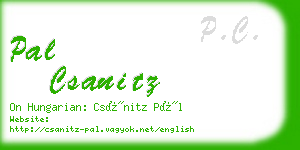 pal csanitz business card